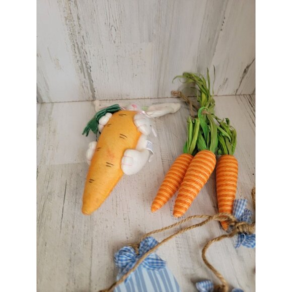 Easter hanging decor carrot egg bunny variety set - Picture 3 of 7